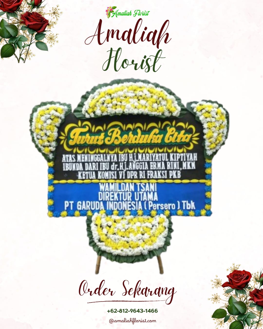 Papan Bunga Duka Poncokusumo